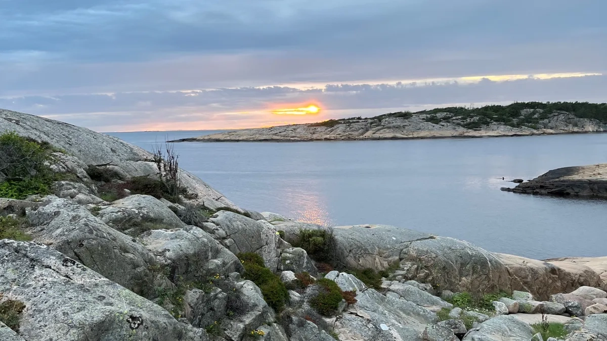 Arvegave - solnedgang, siste del av livet