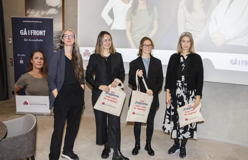 Foredragsholdere p&aring; frokostm&oslash;te til Sanitetskvinnene om kvinnehelse p&aring; arbeidsplassen 