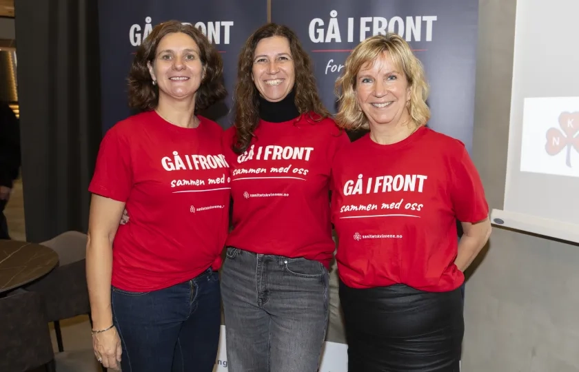 Kvinnelige ansatte hos Norske Kvinners Sanitetsforening