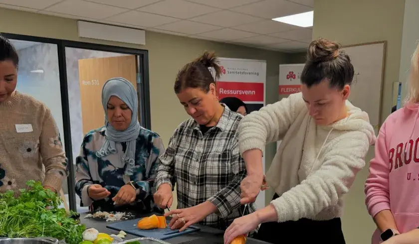 Matlaging p&aring; kvinnehelsehuset i Oslo