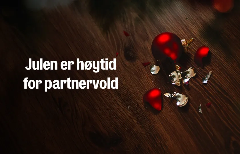 Stopp vold mot kvinner - knust julekule
