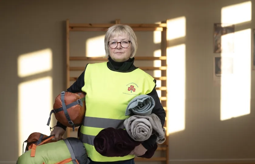 Frivillige i Sanitetskvinnene