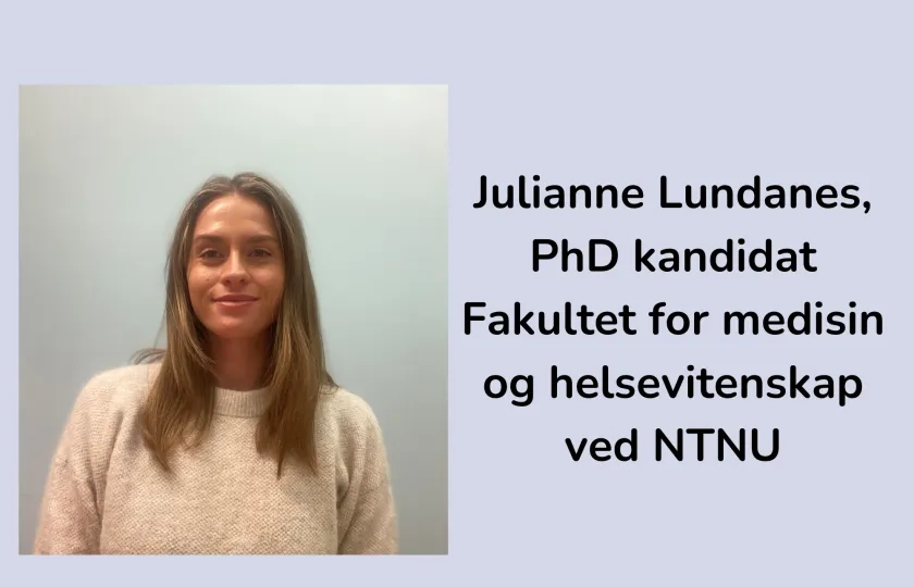 PHD kandidat Julianne Lundanes som forsker p&aring; lip&oslash;dem
