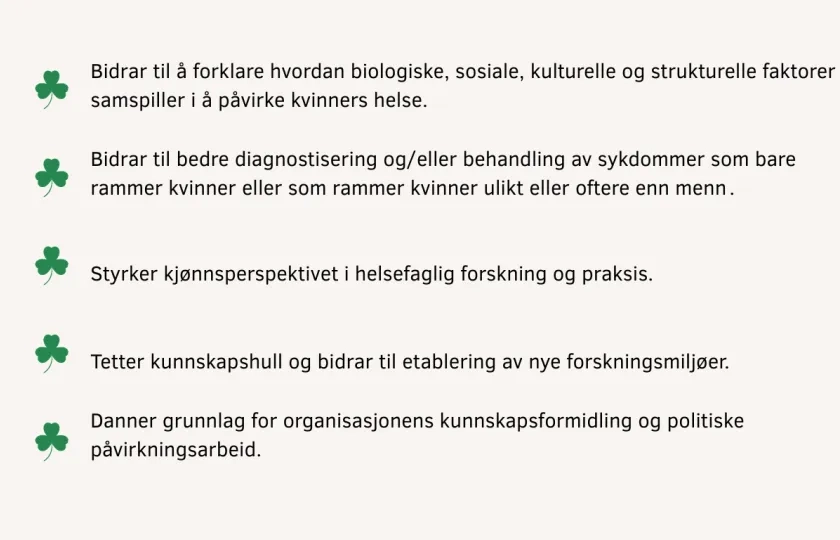 Forskningsm&aring;l