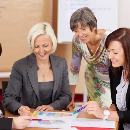 kvinner i et styre p&aring; arbeidsgiverkurs