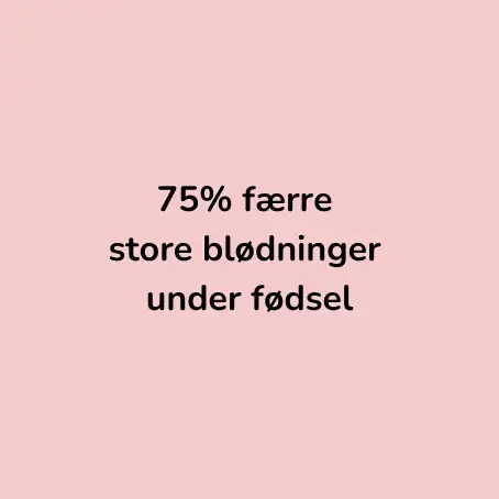 75% f&aelig;rre store bl&oslash;dninger under f&oslash;dsel med flerkulturell doula