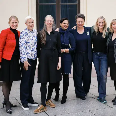 Foredragsholdere p&aring; frokostm&oslash;te til Sanitetskvinnene om kvinnehelse p&aring; arbeidsplassen 2025